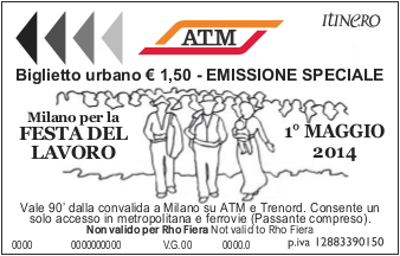 Immagine Biglietto Festa del lavoro